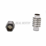 10pcs Stainless Steel Cylinder Magnetic Clasp 316L for Leather Bracelet DIY