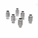 10pcs Stainless Steel Cylinder Magnetic Clasp 316L for Leather Bracelet DIY