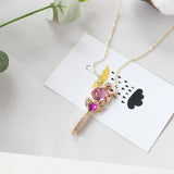 10pcs Card Captor Heart Wing Necklace