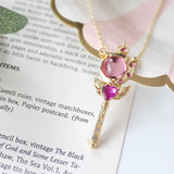 10pcs Card Captor Heart Wing Necklace