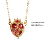 10pcs Card Captor Metal Star Heart Crown Necklace