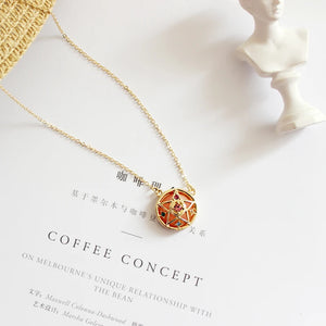 10pcs Card Captor Chain Star Necklace Round Jewelry Metal