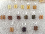 10pcs Amber Clasp for Necklace 7.5x15mm - 14 Colors