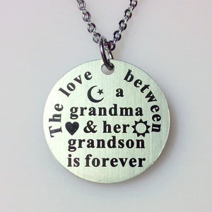 10pcs Grandma Love Grandson Letter Necklace Lot