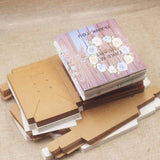 10pcs/lot Thank you Jewelry Display Box Dreamcatcher Print Kraft/White Marble