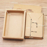 10pcs/lot Thank you Jewelry Display Box Dreamcatcher Print Kraft/White Marble