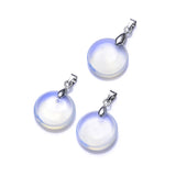 10pcs Opal Glass Lampwork Charm Pendant for Necklace DIY Jewelry Making