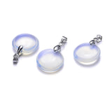 10pcs Opal Glass Lampwork Charm Pendant for Necklace DIY Jewelry Making