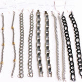 10pcs punk stainless steel mixed men's bracelets