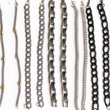 10pcs punk stainless steel mixed men's bracelets