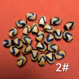 10pcs/lot Natural Old Agate Dzi Keg Beads Yellow Gem Jewelry Amulet