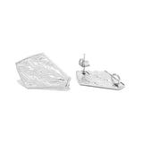 10pcs Stainless Steel Flat Shield Earring Posts DIY Jewelry Making Findings