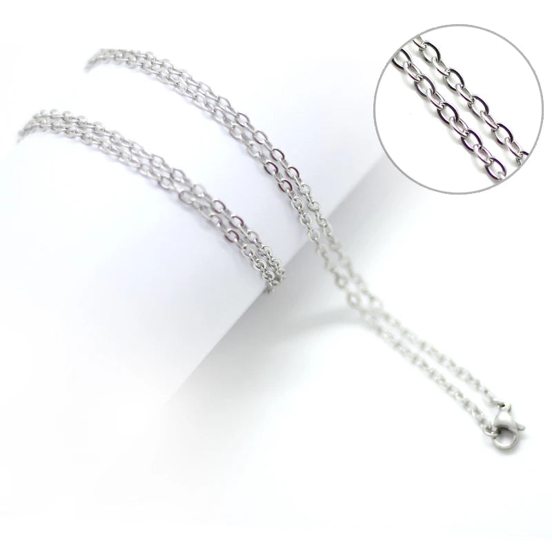 10pcs Stainless Steel Necklace Chain for Glass Locket
