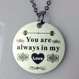 10pcs/lot Stainless Steel Heart Wish Pendant Necklace