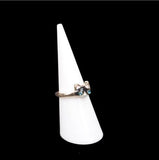 10pcs Clear Cone Finger Ring Stand Holder Jewelry Display