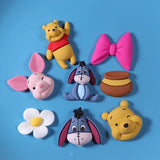 10pcs Bears Anime Characters Resin Jewelry Accessories DIY
