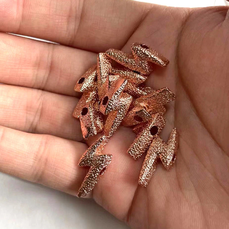 10pcs Flower Charms for Jewelry Making Copper Metal