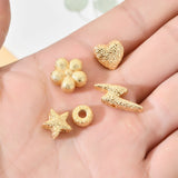 10pcs Flower Charms for Jewelry Making Copper Metal