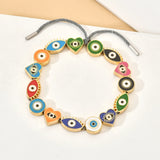 10pcs Lucky Fatima Hand Charm Eyes Hamsa Beads DIY Bracelet Making