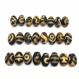 10pcs Natural Stone Tibetan Dzi Beads 8mm*12mm DIY Jewelry Making