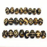 10pcs Natural Stone Tibetan Dzi Beads 8mm*12mm DIY Jewelry Making