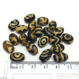 10pcs Natural Stone Tibetan Dzi Beads 8mm*12mm DIY Jewelry Making