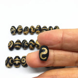 10pcs Natural Stone Tibetan Dzi Beads 8mm*12mm DIY Jewelry Making