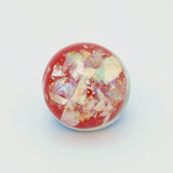 10pcs Natural Shell Fragment Snap Buttons Beads DIY Bracelets Neckla