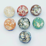 10pcs Natural Shell Fragment Snap Buttons Beads DIY Bracelets Neckla