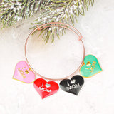 10pcs Mom Heart Charms DIY Jewelry Accessories Women H0025-HT0026