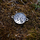 10pcs Mountain Charm Under The Star Camping Jewelry