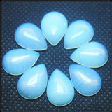 10pcs Yellow Stone Teardrop Cabochons for Pendants Making 10x14mm 13x8mm 18x25mm
