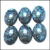 10pcs Oval Shape Nature Stone Cabochons 10x14mm - 18x25mm