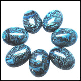10pcs Oval Shape Nature Stone Cabochons 10x14mm - 18x25mm