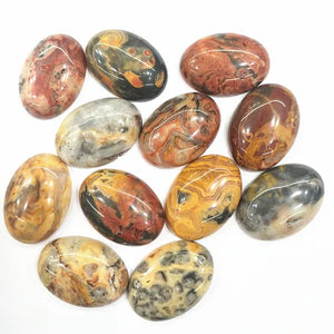 10pcs Crazy Agate Stone Cabochons 18x25mm Oval Shape Beads