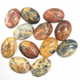 10pcs Crazy Agate Stone Cabochons 18x25mm Oval Shape Beads