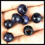 10pcs 12mm Gemstone European Beads for Bracelet Making