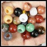 10pcs 12mm Gemstone European Beads for Bracelet Making
