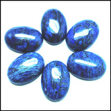10pcs Green Semi Precious Stone Cabochons 18x25mm Oval Shape Natural Stone Cabs