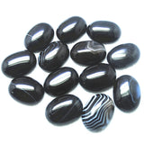 10pcs Green Semi Precious Stone Cabochons 18x25mm Oval Shape Natural Stone Cabs