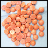 10pcs 8mm Round Pink Coral Cabochons for Pendants Making