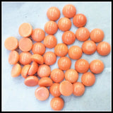 10pcs 8mm Round Pink Coral Cabochons for Pendants Making