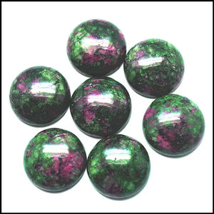 10pcs Green Stone Cabochons Round Shape Beads 8-20mm for Jewelry Making