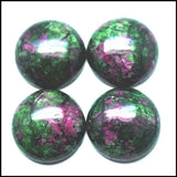 10pcs Green Stone Cabochons Round Shape Beads 8-20mm for Jewelry Making