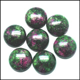 10pcs Green Stone Cabochons Round Shape Beads 8-20mm for Jewelry Making