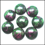 10pcs Green Stone Cabochons Round Shape Beads 8-20mm for Jewelry Making