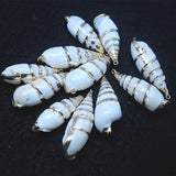 10pcs Shell Pendants 50-55mm for Women Necklace Making