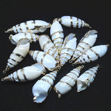 10pcs Shell Pendants 50-55mm for Women Necklace Making