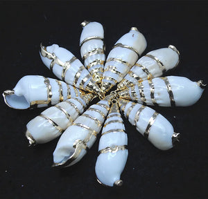 10pcs Shell Pendants 50-55mm for Women Necklace Making