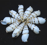 10pcs Shell Pendants 50-55mm for Women Necklace Making